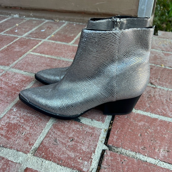 Silver Ankle Boots - Picture 4 of 6